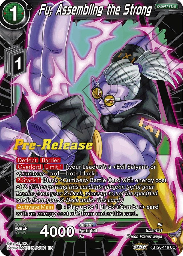 Fu, Assembling the Strong (BT20-116) [Power Absorbed Prerelease Promos] | Fandemonia Ltd