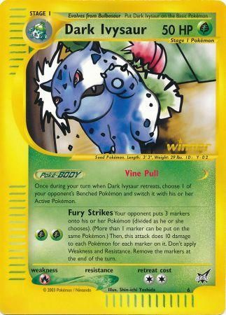 Dark Ivysaur (6) (Winner) (Jumbo Card) [Best of Promos] | Fandemonia Ltd