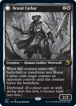 Brutal Cathar // Moonrage Brute [Innistrad: Double Feature] | Fandemonia Ltd