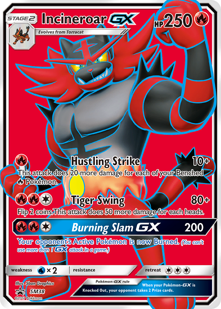 Incineroar GX (SM38) [Sun & Moon: Black Star Promos] | Fandemonia Ltd