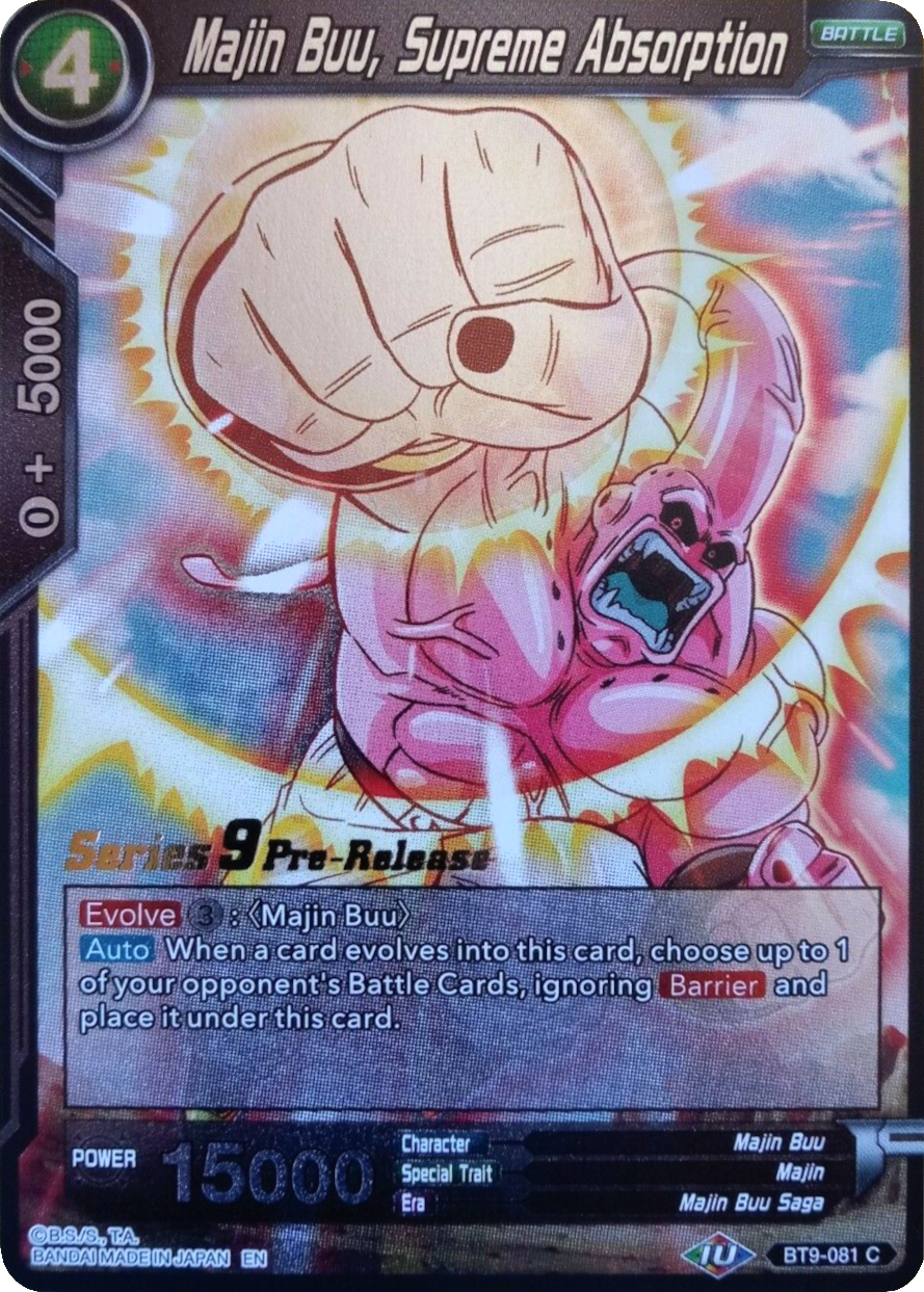 Majin Buu, Supreme Absorption (BT9-081) [Universal Onslaught Prerelease Promos] | Fandemonia Ltd