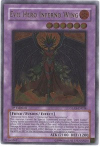 Evil Hero Inferno Wing (UTR) [GLAS-EN038] Ultimate Rare | Fandemonia Ltd