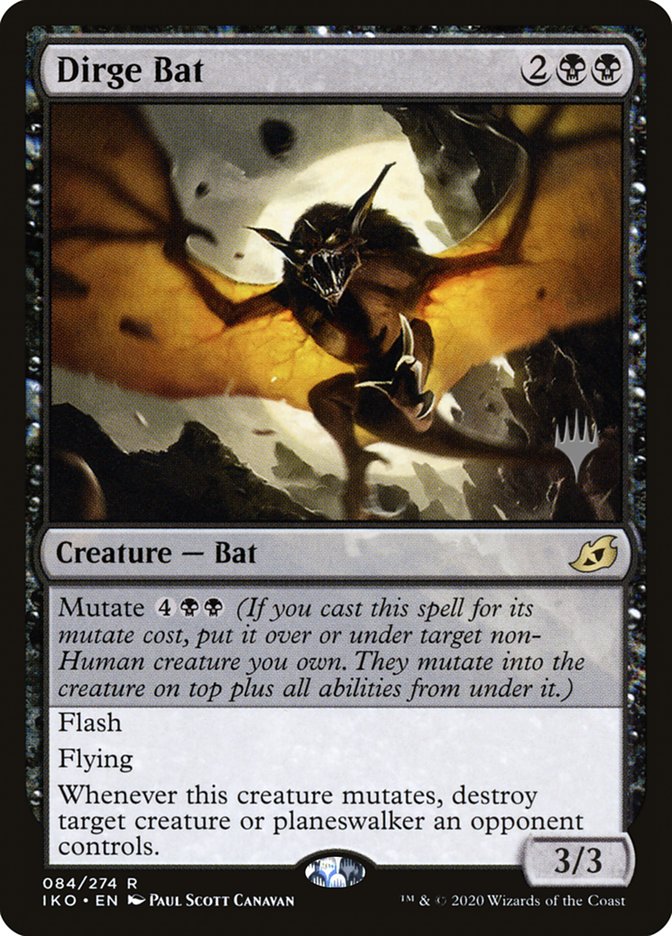 Dirge Bat (Promo Pack) [Ikoria: Lair of Behemoths Promos] | Fandemonia Ltd