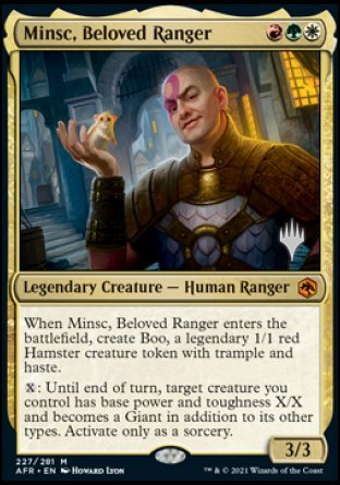 Minsc, Beloved Ranger (Promo Pack) [Dungeons & Dragons: Adventures in the Forgotten Realms Promos] | Fandemonia Ltd