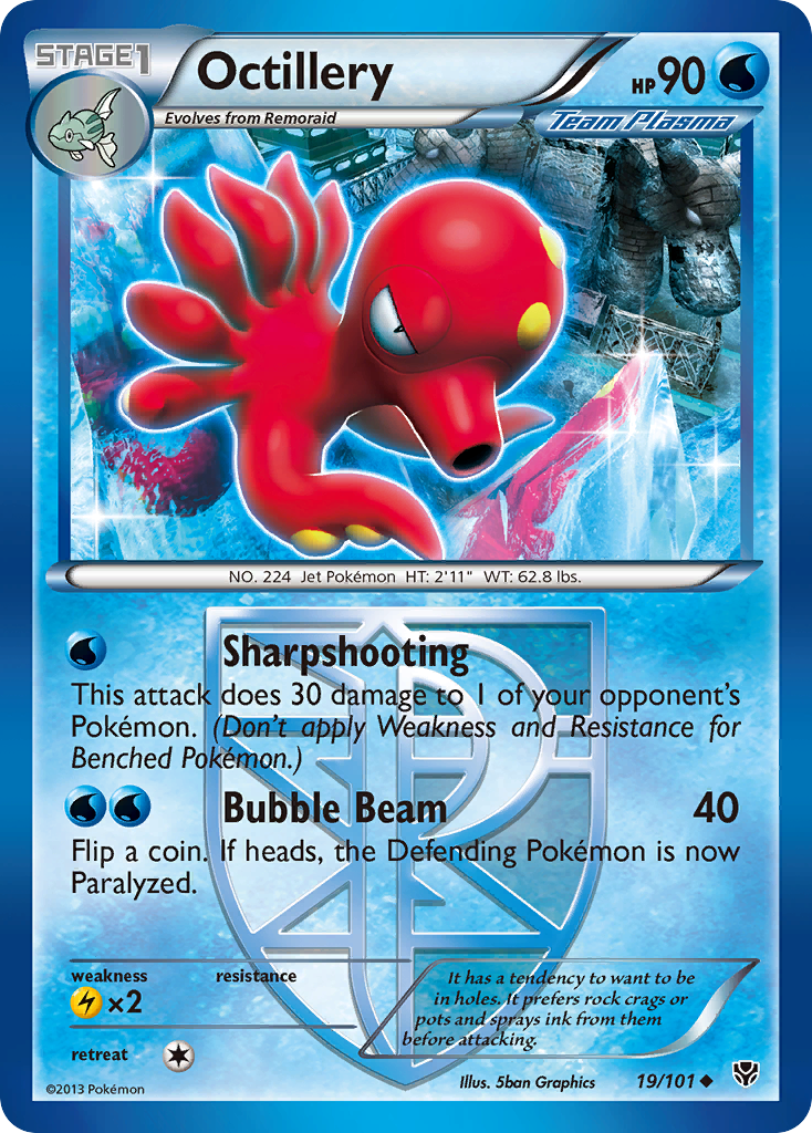 Octillery (19/101) [Black & White: Plasma Blast] | Fandemonia Ltd