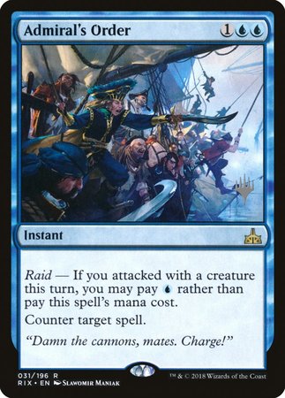 Admiral's Order [Rivals of Ixalan Promos] | Fandemonia Ltd