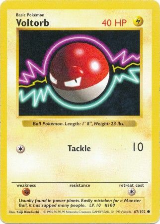 Voltorb (67/102) [Base Set Shadowless Unlimited] | Fandemonia Ltd