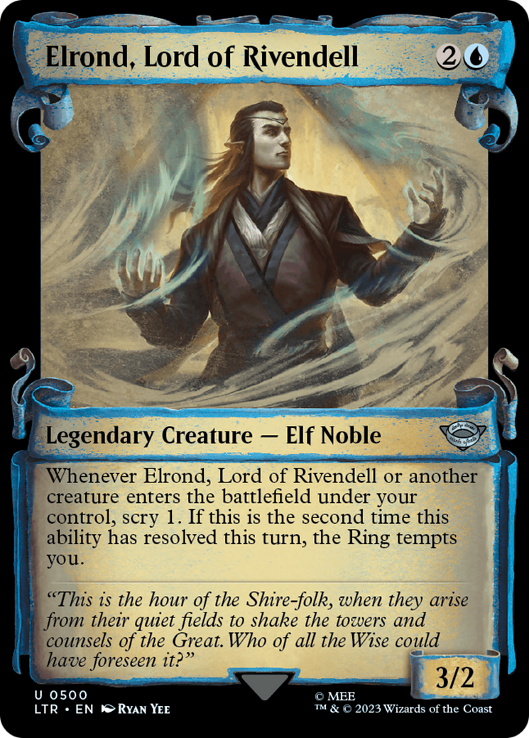 Elrond, Lord of Rivendell [The Lord of the Rings: Tales of Middle-Earth Showcase Scrolls] | Fandemonia Ltd