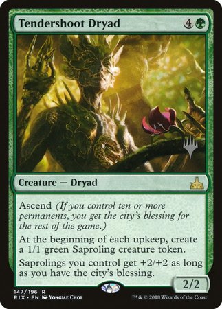 Tendershoot Dryad [Rivals of Ixalan Promos] | Fandemonia Ltd