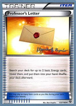 Professor's Letter (123/146) (Primal Groudon - Alejandro Ng-Guzman) [World Championships 2015] | Fandemonia Ltd