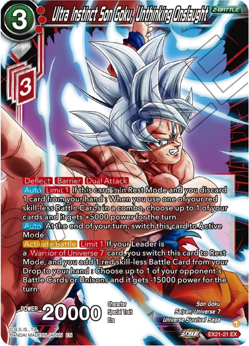 Ultra Instinct Son Goku, Unthinking Onslaught (EX21-21) [5th Anniversary Set] | Fandemonia Ltd