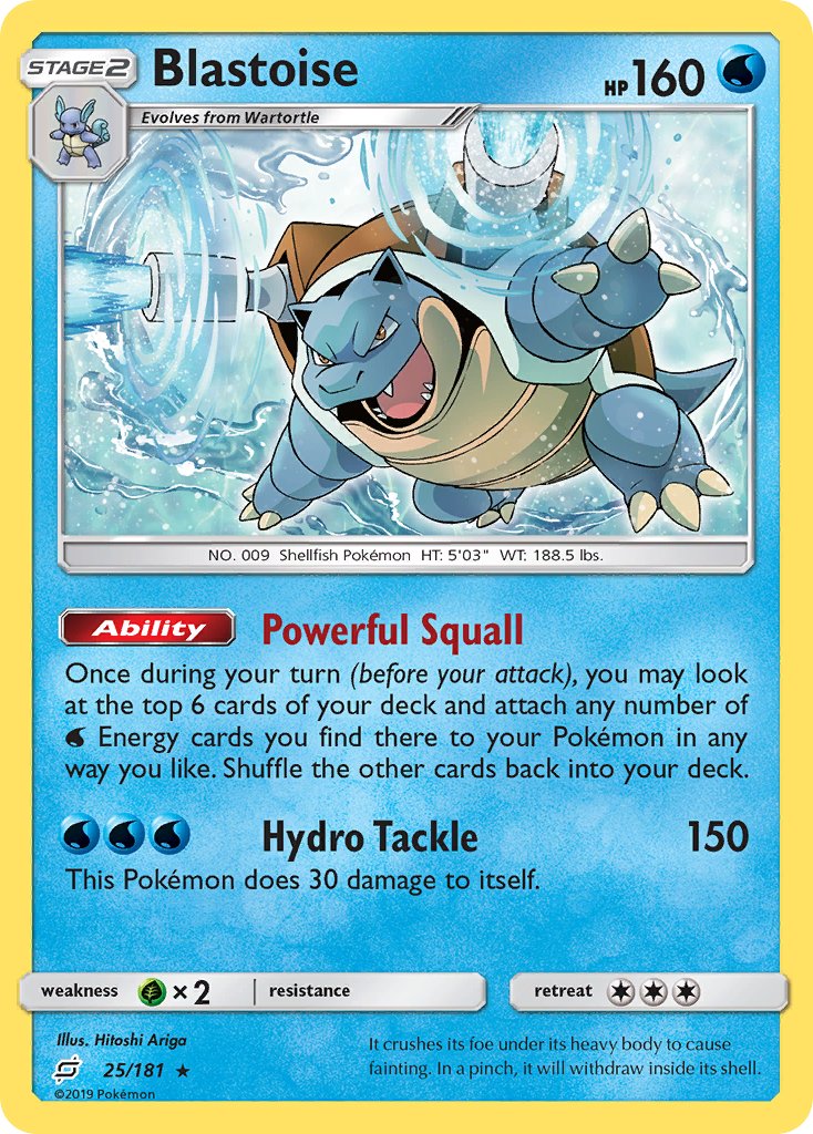 Blastoise (25/181) (Theme Deck Exclusive) [Sun & Moon: Team Up] | Fandemonia Ltd