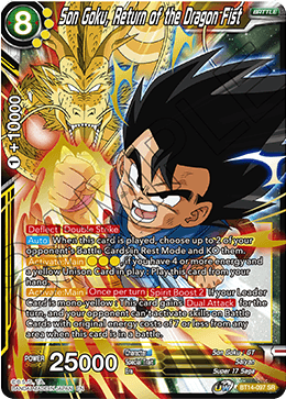 Son Goku, Return of the Dragon Fist (BT14-097) [Cross Spirits] | Fandemonia Ltd