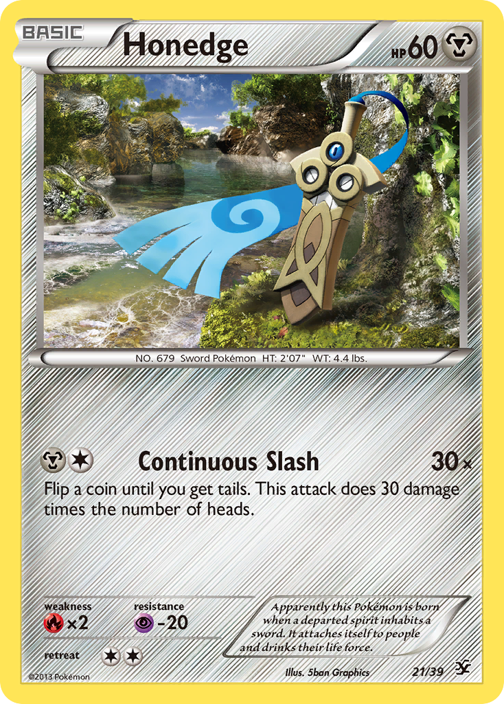 Honedge (21/39) [XY: Kalos Starter Set] | Fandemonia Ltd