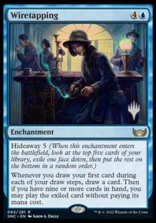 Wiretapping (Promo Pack) [Streets of New Capenna Promos] | Fandemonia Ltd