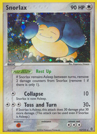 Snorlax (15/112) [EX: FireRed & LeafGreen] | Fandemonia Ltd