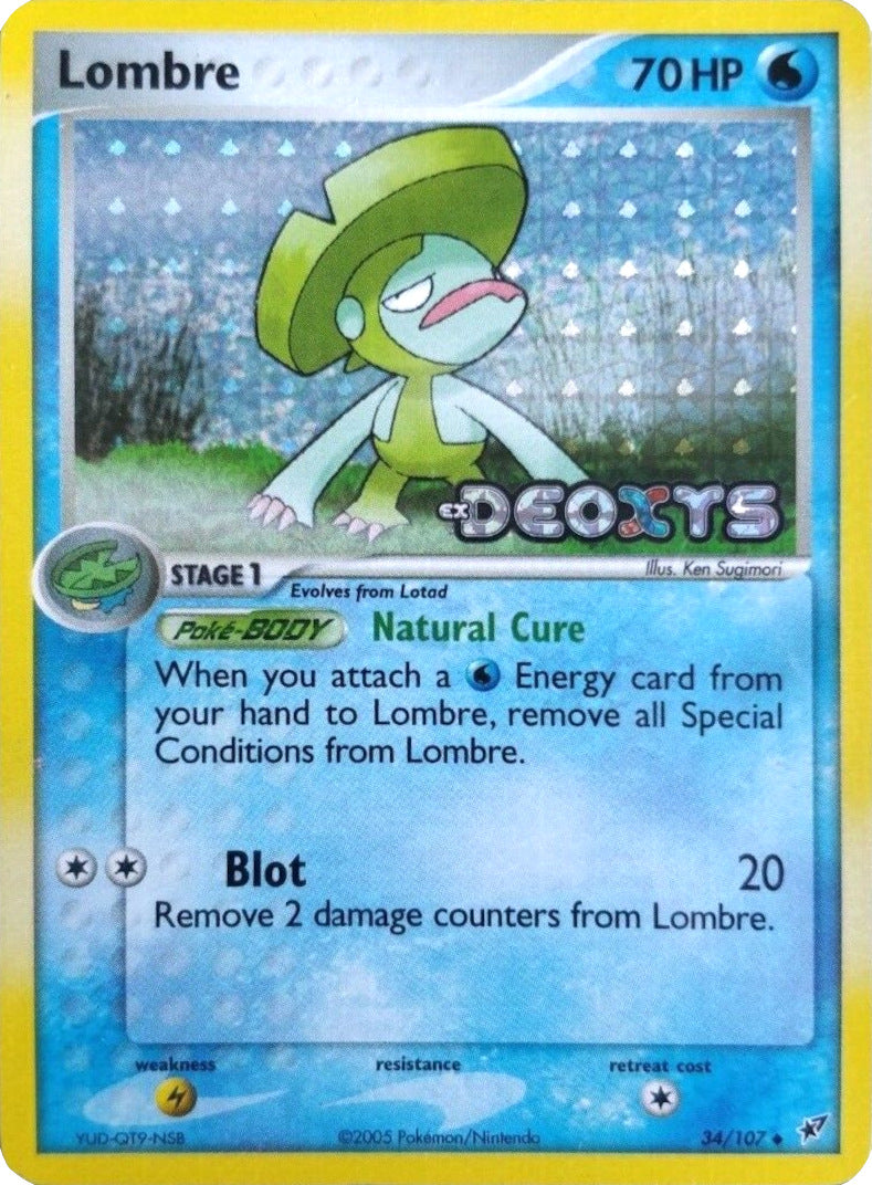 Lombre (34/107) (Stamped) [EX: Deoxys] | Fandemonia Ltd