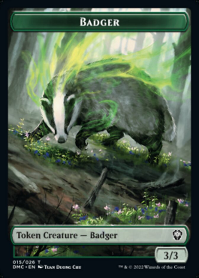 Soldier // Badger Double-sided Token [Dominaria United Tokens] | Fandemonia Ltd