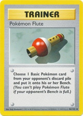 Pokemon Flute (86/102) [Base Set Shadowless Unlimited] | Fandemonia Ltd