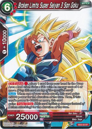 Broken Limits Super Saiyan 3 Son Goku (Starter Deck - The Extreme Evolution) [SD2-02] | Fandemonia Ltd