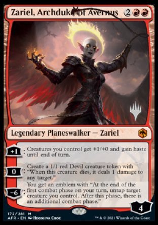 Zariel, Archduke of Avernus (Promo Pack) [Dungeons & Dragons: Adventures in the Forgotten Realms Promos] | Fandemonia Ltd