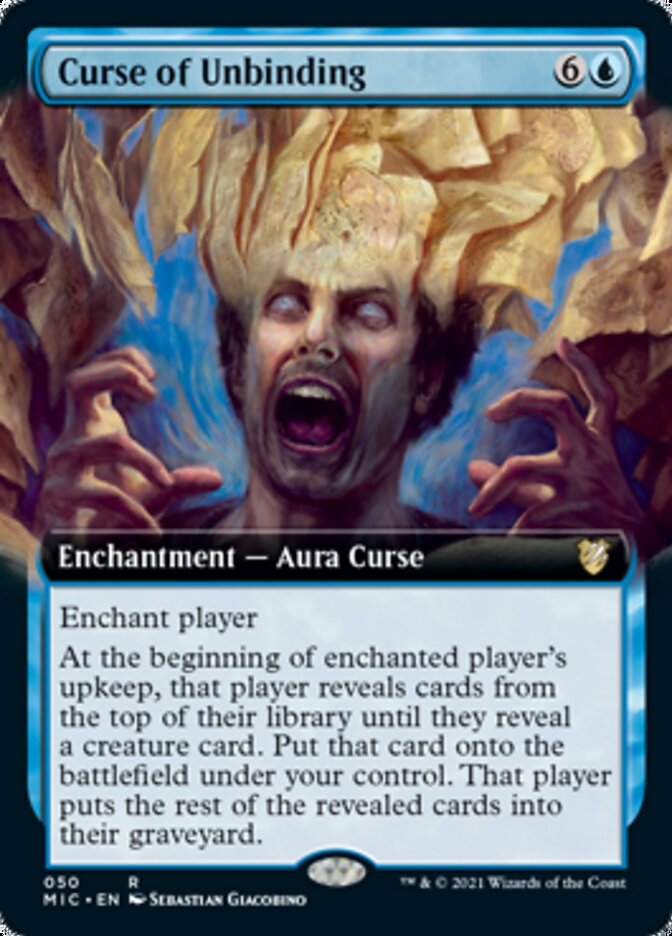 Curse of Unbinding (Extended) [Innistrad: Midnight Hunt Commander] | Fandemonia Ltd