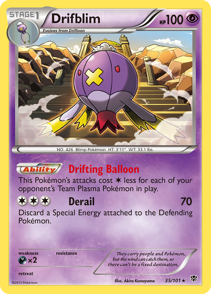 Drifblim (35/101) [Black & White: Plasma Blast] | Fandemonia Ltd