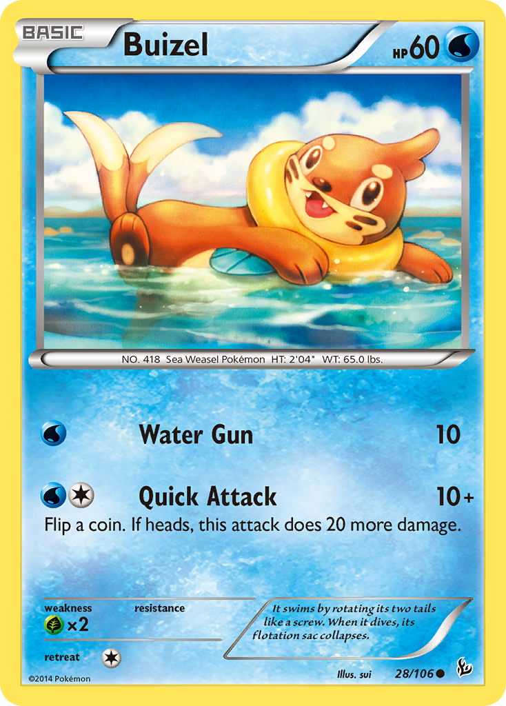 Buizel (28/106) [XY: Flashfire] | Fandemonia Ltd