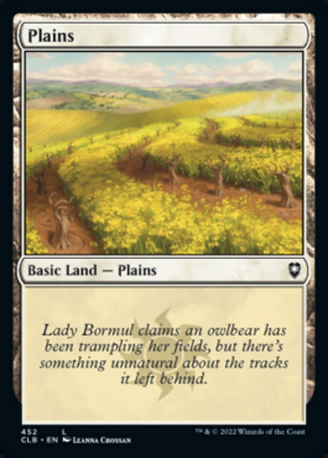 Plains (452) [Commander Legends: Battle for Baldur's Gate] | Fandemonia Ltd