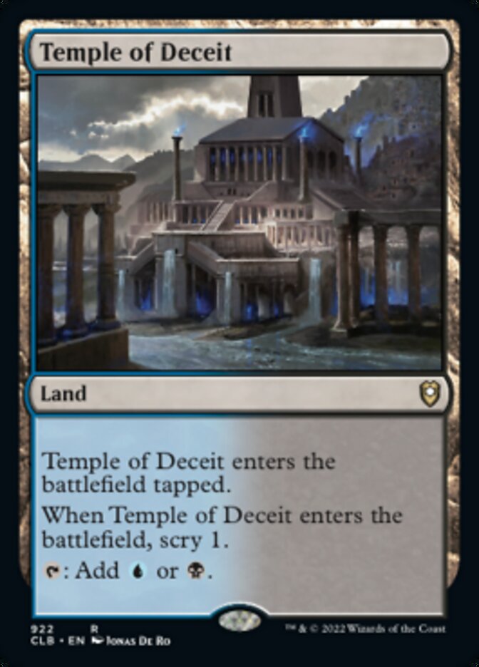 Temple of Deceit [Commander Legends: Battle for Baldur's Gate] | Fandemonia Ltd