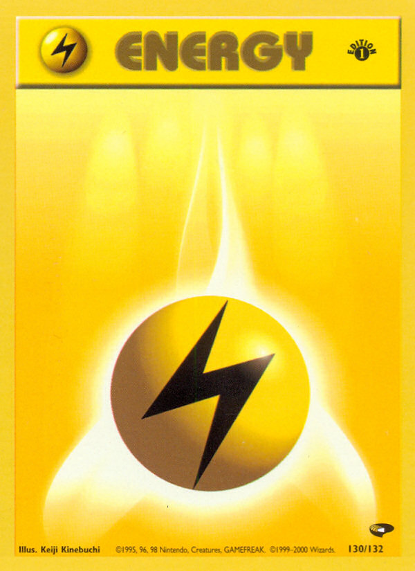 Lightning Energy (130/132) [Gym Challenge 1st Edition] | Fandemonia Ltd