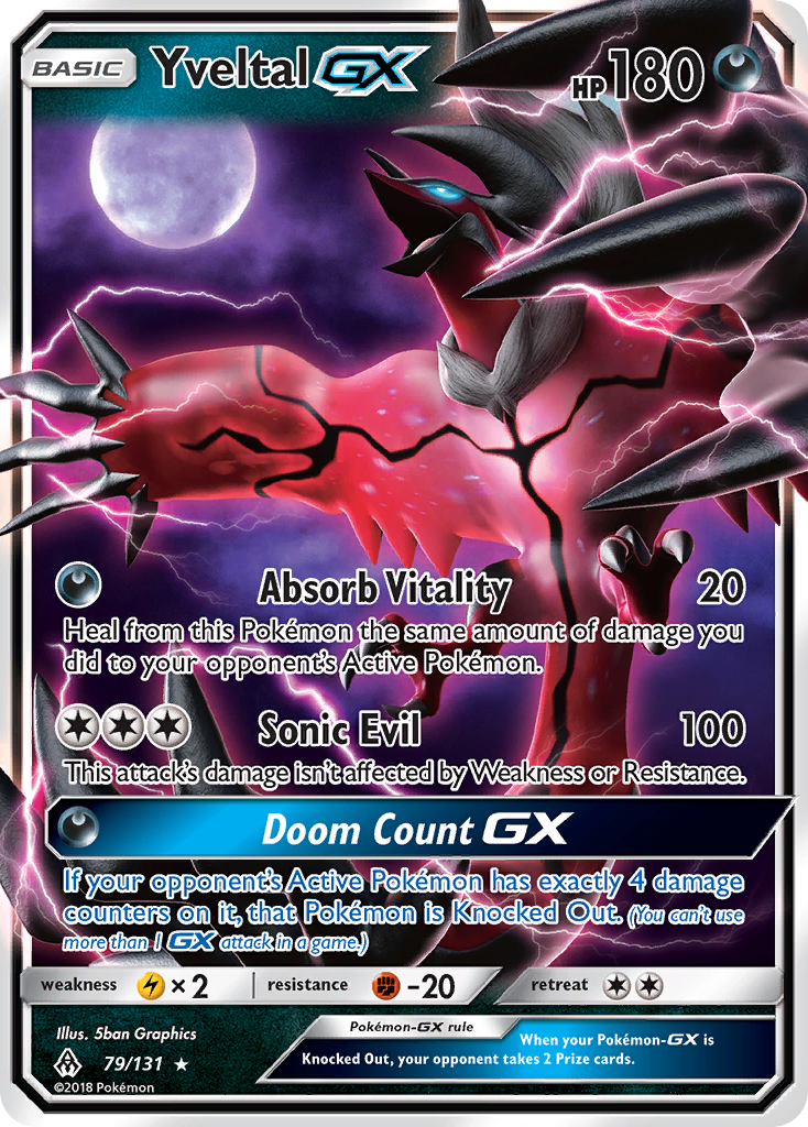 Yveltal GX (79/131) [Sun & Moon: Forbidden Light] | Fandemonia Ltd