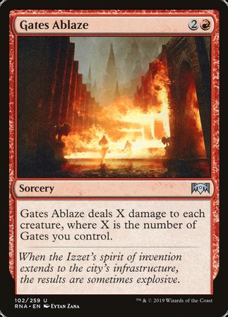 Gates Ablaze [Ravnica Allegiance] | Fandemonia Ltd