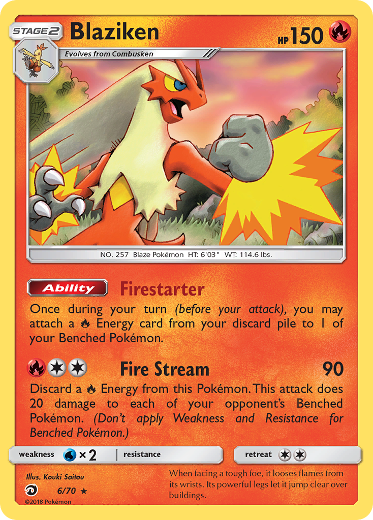 Blaziken (6/70) [Sun & Moon: Dragon Majesty] | Fandemonia Ltd