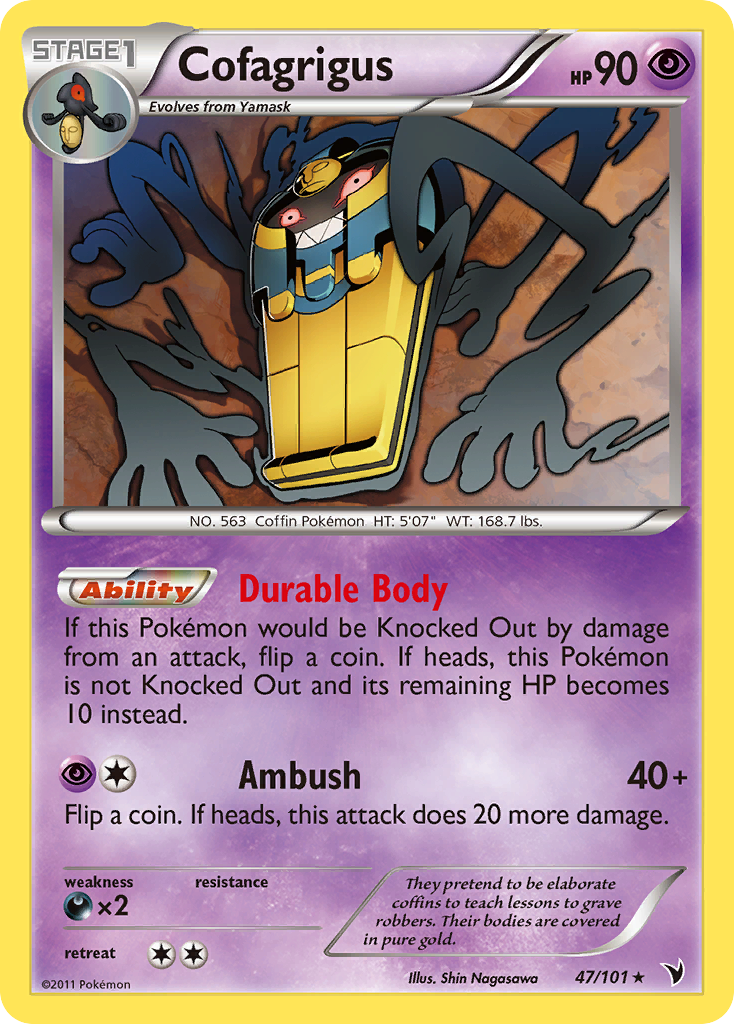 Cofagrigus (47/101) [Black & White: Noble Victories] | Fandemonia Ltd