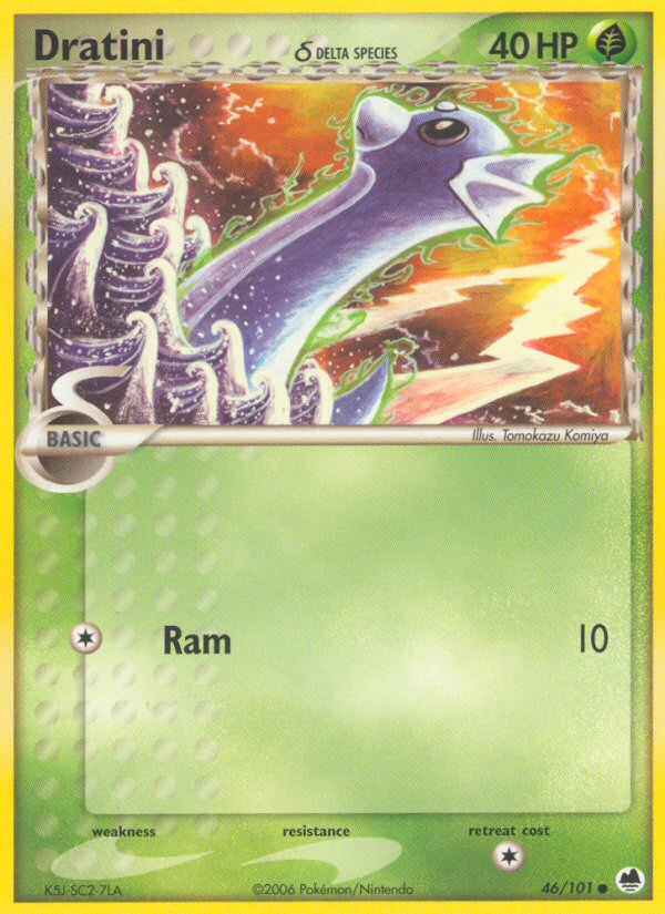 Dratini (46/101) (Delta Species) [EX: Dragon Frontiers] | Fandemonia Ltd