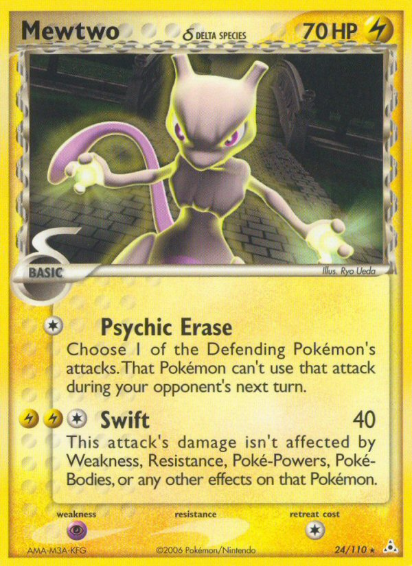 Mewtwo (24/110) (Delta Species) [EX: Holon Phantoms] | Fandemonia Ltd