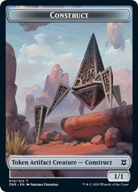 Construct // Drake Double-sided Token [Zendikar Rising Tokens] | Fandemonia Ltd