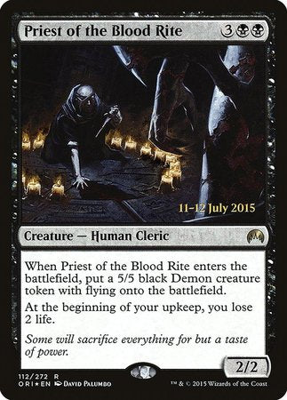 Priest of the Blood Rite [Magic Origins Promos] | Fandemonia Ltd