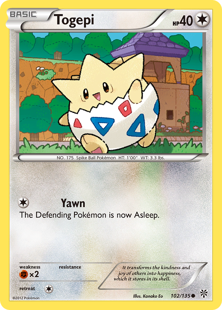 Togepi (102/135) [Black & White: Plasma Storm] | Fandemonia Ltd