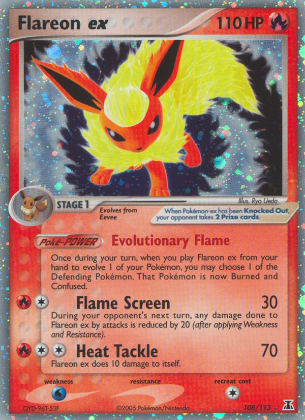 Flareon ex (108/113) [EX: Delta Species] | Fandemonia Ltd