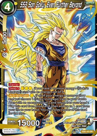 SS3 Son Goku, Even Further Beyond (EB1-043) [Battle Evolution Booster] | Fandemonia Ltd