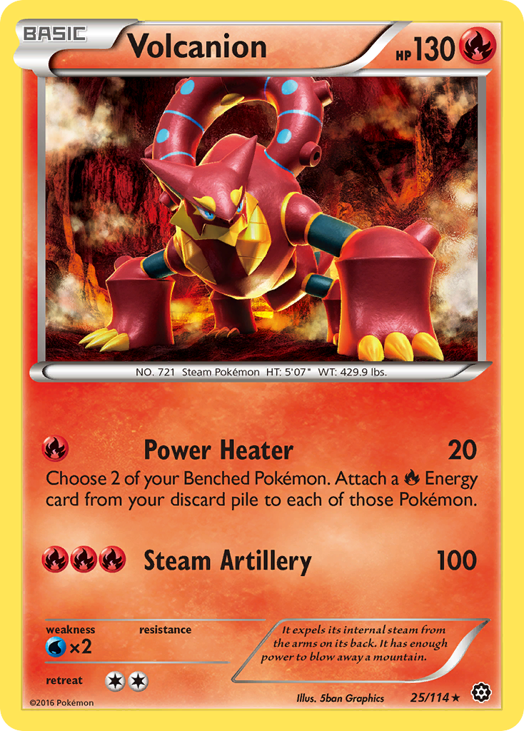 Volcanion (25/114) [XY: Steam Siege] | Fandemonia Ltd