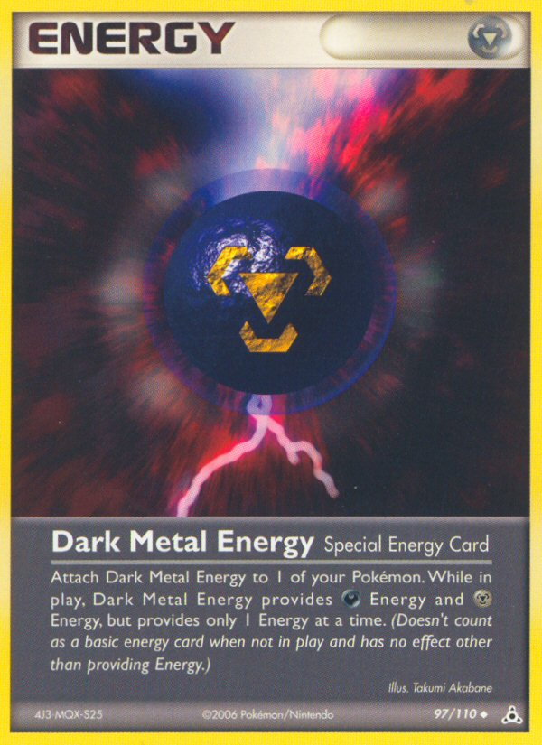 Dark Metal Energy (97/110) [EX: Holon Phantoms] | Fandemonia Ltd