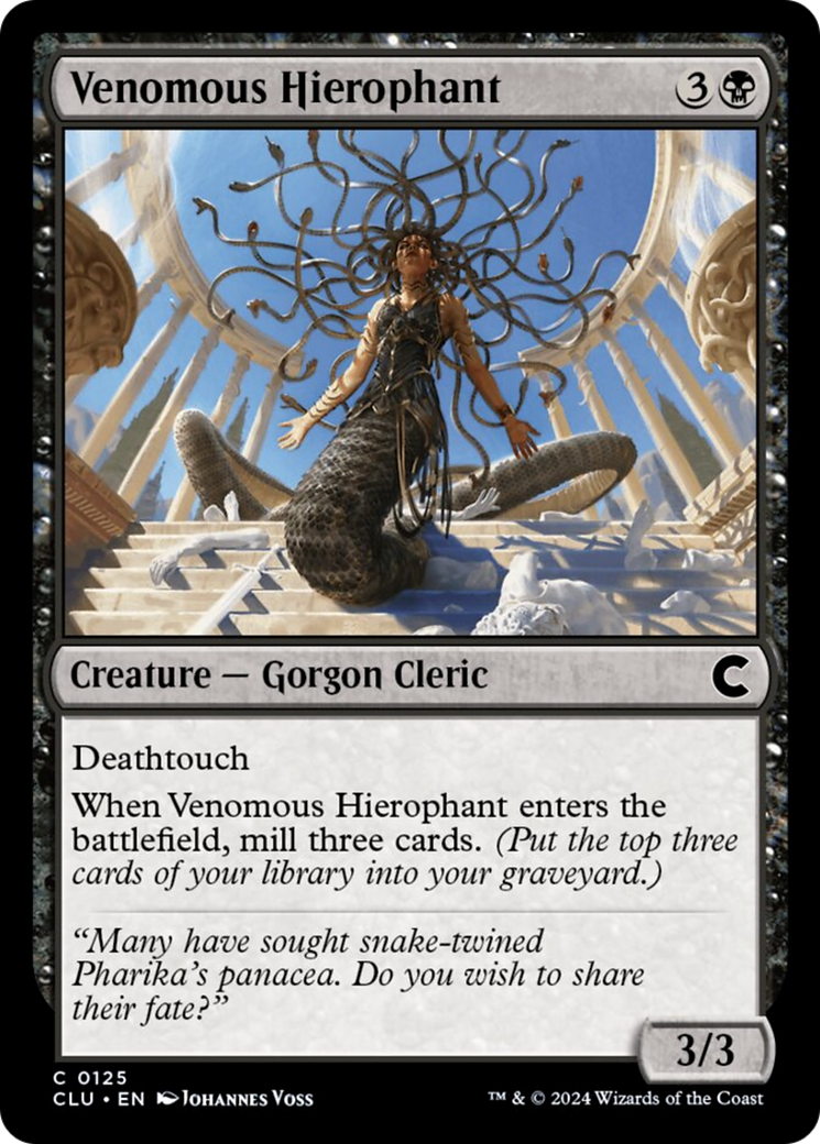 Venomous Hierophant [Ravnica: Clue Edition] | Fandemonia Ltd