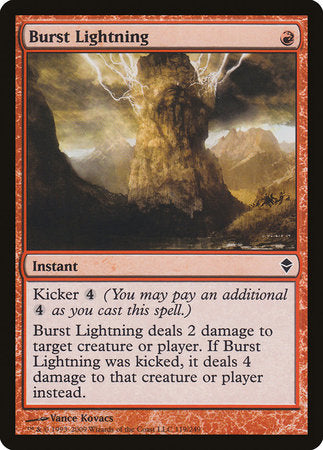 Burst Lightning [Zendikar] | Fandemonia Ltd