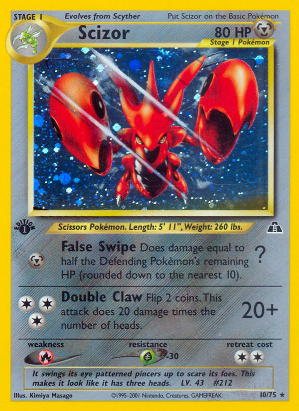 Scizor (10/75) [Neo Discovery 1st Edition] | Fandemonia Ltd