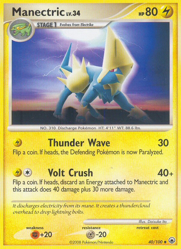 Manectric (40/100) [Diamond & Pearl: Majestic Dawn] | Fandemonia Ltd