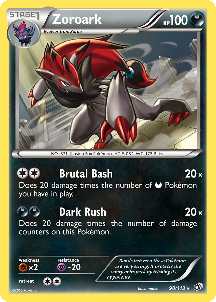 Zoroark (90/113) [Black & White: Legendary Treasures] | Fandemonia Ltd