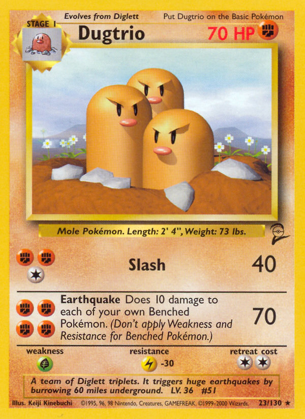 Dugtrio (23/130) [Base Set 2] | Fandemonia Ltd